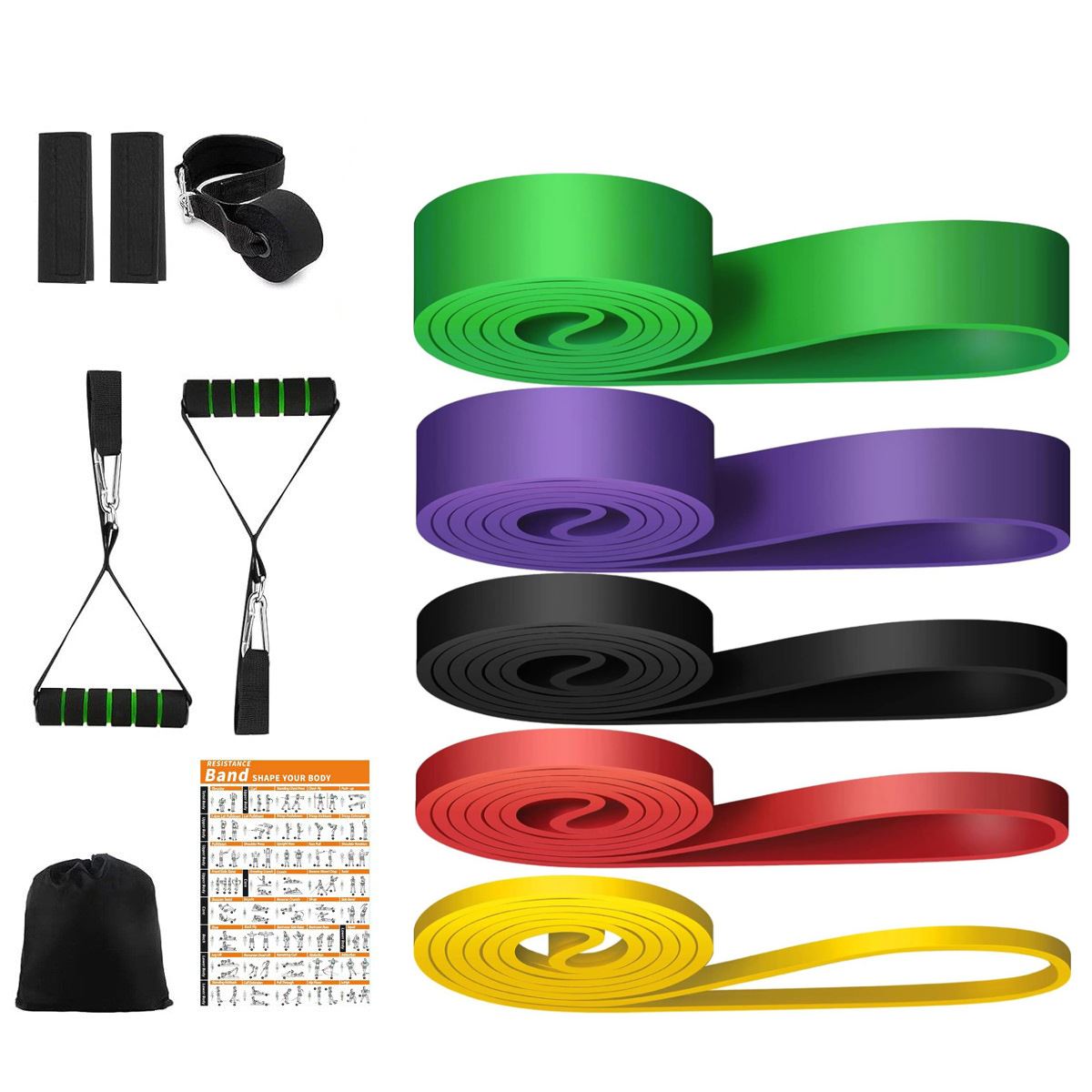 引体向上阻力带力量训练弹力绳