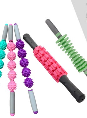 肌肉按摩磨棒放松神器消除瑜伽健身擀小腿部狼牙棒瘦腿齿轮滚轴