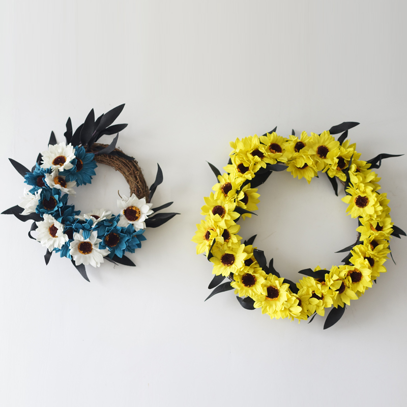 房间挂饰花环创意客厅奶茶店墙壁挂花装饰品墙面挂件植物干花花艺