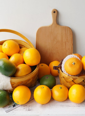 假的橙子 高仿真假水果加重橙手感桔子橘子模型 装饰蔬果摄影道具