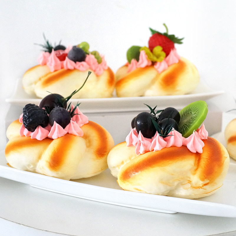 假甜品仿真面包橱窗装饰拍摄道具ins水果奶油蛋糕模型摆件样板间