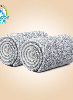 宝家洁60CM50 80CM90CM铝板纤铝拖把通用替换装拖布2片4片8片10片