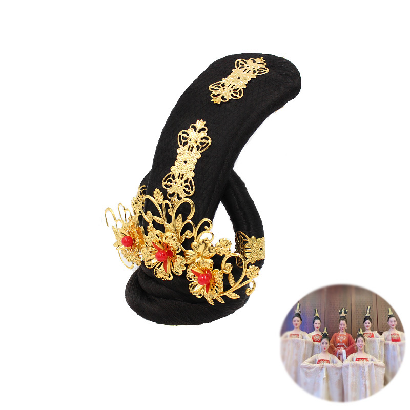 舞蹈服装同款双面燕洵演出发髻