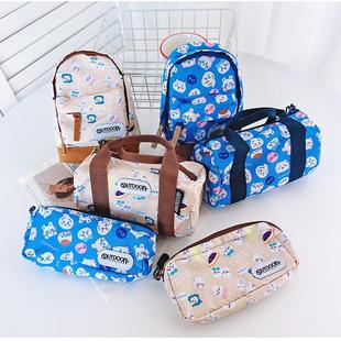 日系卡通可爱可爱笔袋文具收纳化妆包创背包旅行袋文创