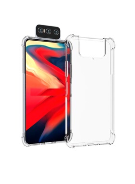 适用 华硕 Asus Zenfone8 Flip 透明防摔 手机套 ZS672KS 保护壳 手机套 保护套 软壳 TPU 外壳 钢化膜