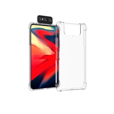 适用 华硕 Asus Zenfone8 Flip 透明防摔 手机套 ZS672KS 保护壳 手机套 保护套 软壳 TPU 外壳 钢化膜