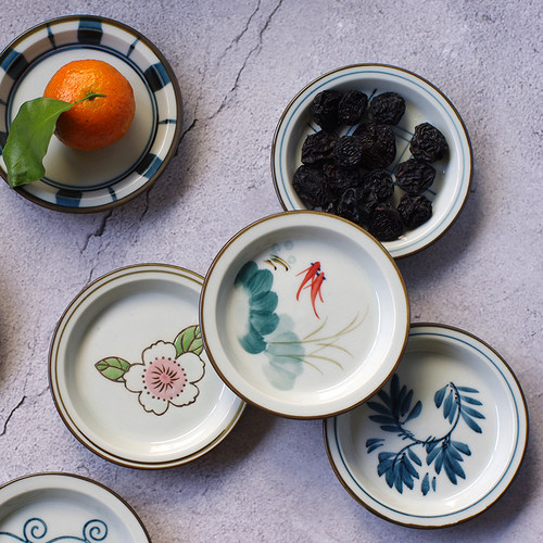 日式杯盖杯垫陶瓷点心垫子