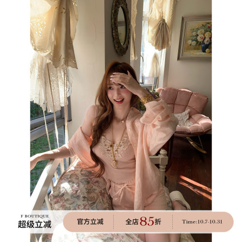 F boutique「LP*老钱风」60亚麻40来赛尔长袖衬衫+高腰绑带短裤
