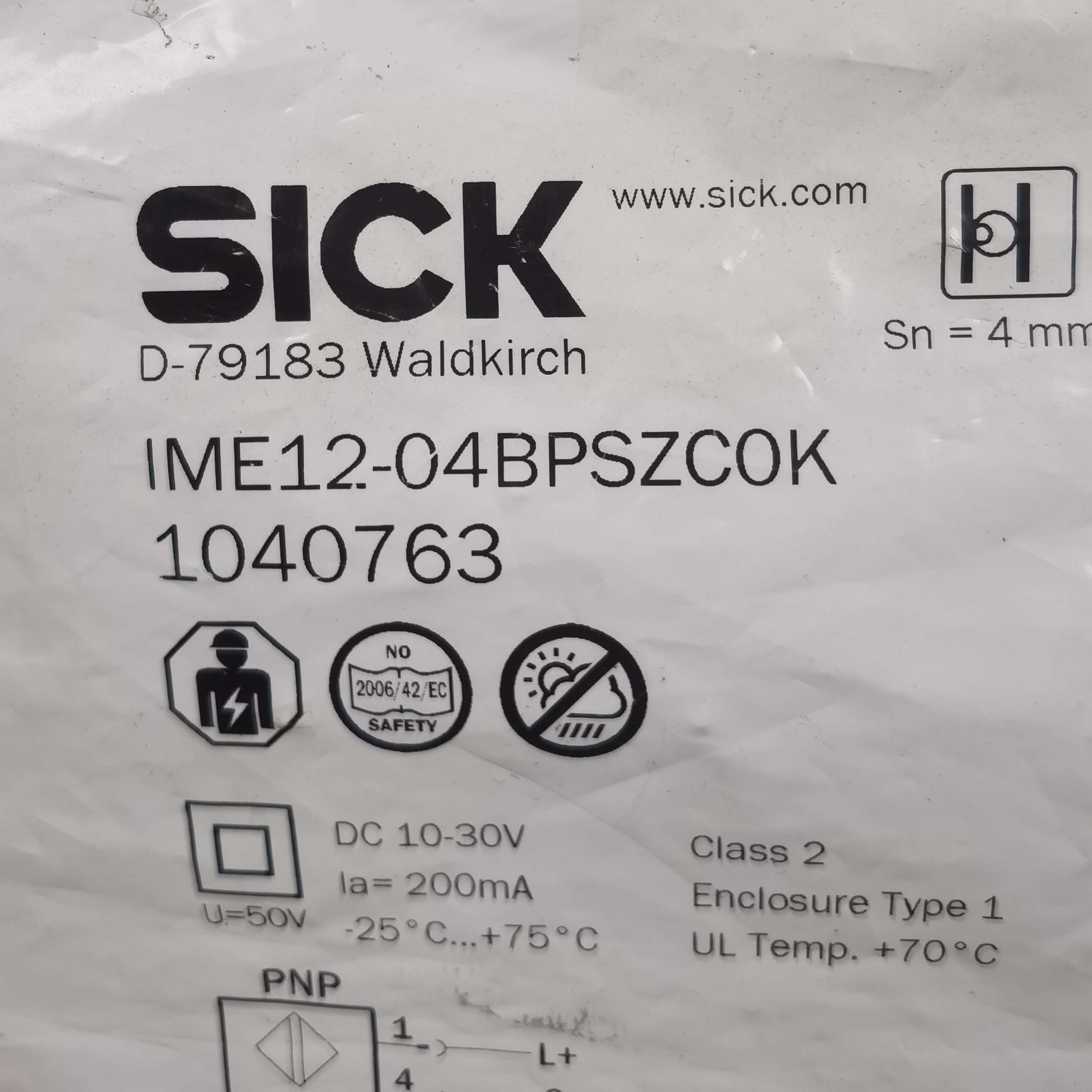 Sick  IME12-04BPSZC0K   1040763 光电开关传感器  全新现货实价