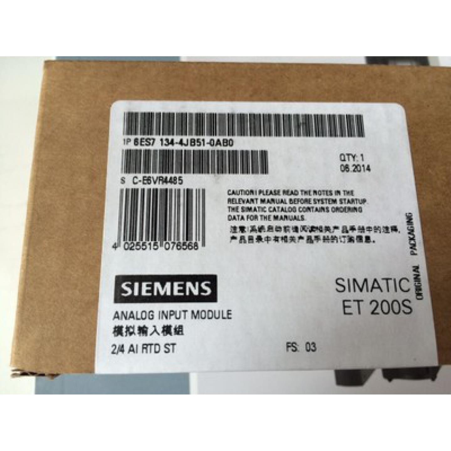 西门子ET200 6ES71344JB510AB0输入模块6ES7134-4JB51-0AB0正询价