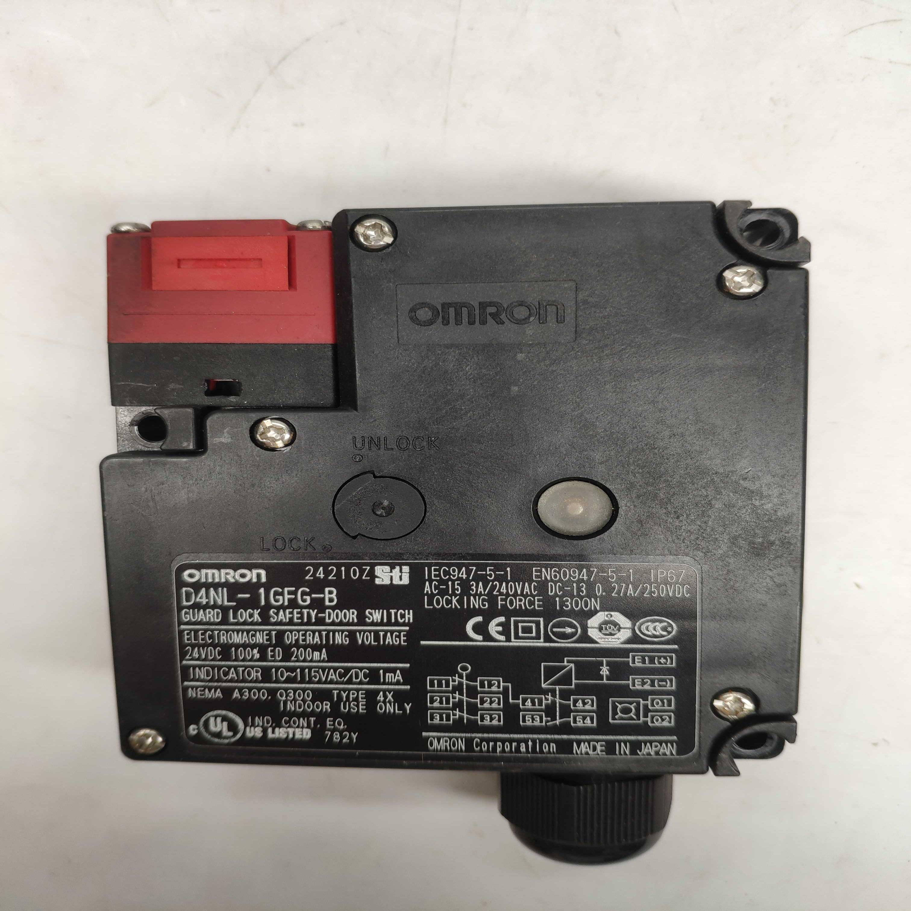 OMRON欧姆龙电磁安全门开关D4NL-1GFG-B询价