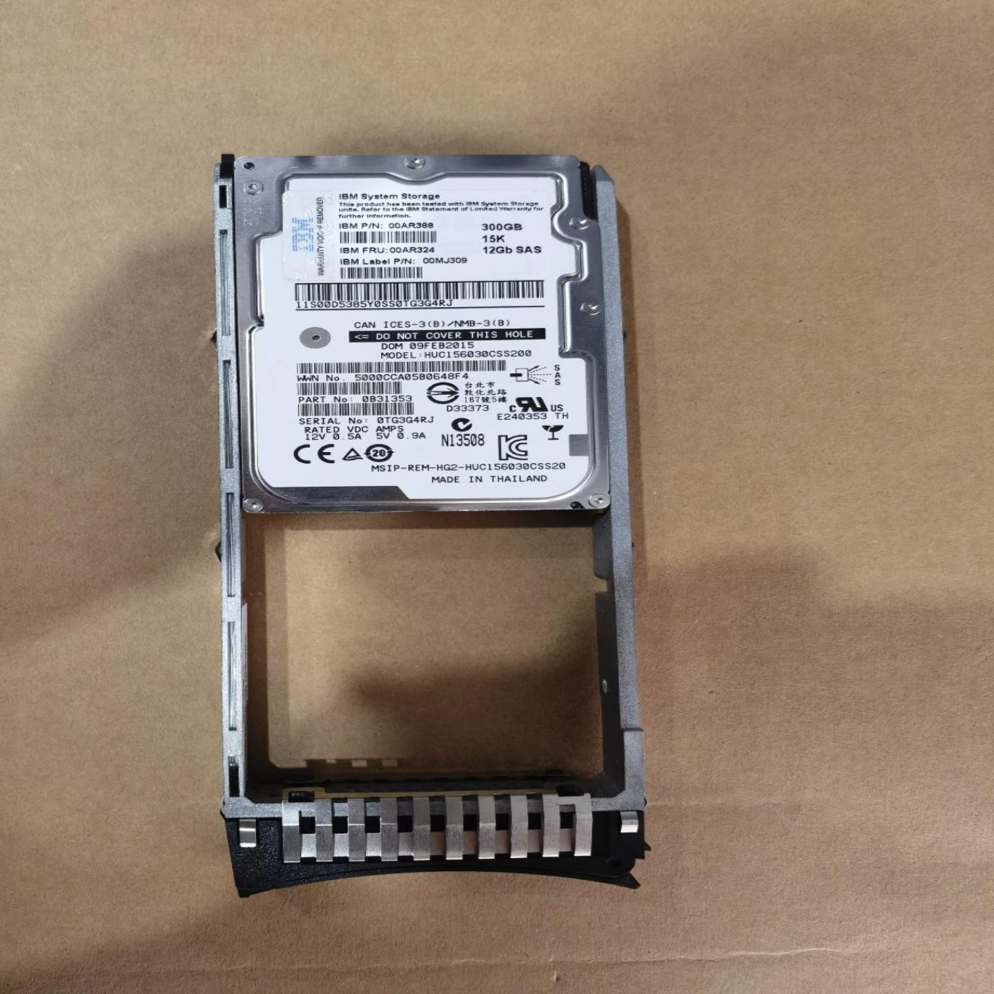 IBM Storwize V7000 硬盘 00AR324 00AR388 300G 15K 12Gb询价