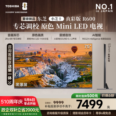 东芝小芝士R60075吋原色MiniLED