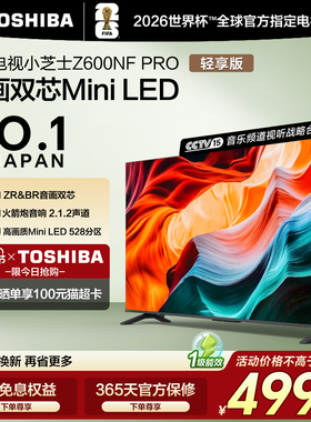 东芝电视小芝士 65英寸 Z600NF PRO 音画双芯Mini LED 国家补贴