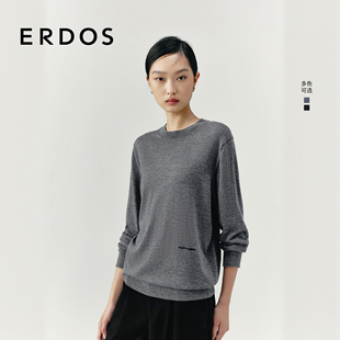 25年秋冬新品 ERDOS 精纺刺绣女士羊绒套衫 致敬系列