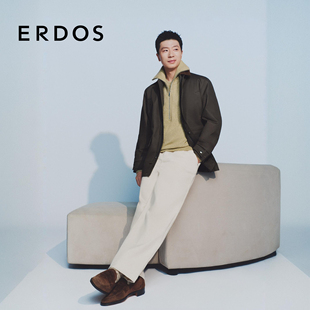 马龙同款 25年秋冬新品 ERDOS 无染白牛仔裤 棉质百搭直筒裤 男装