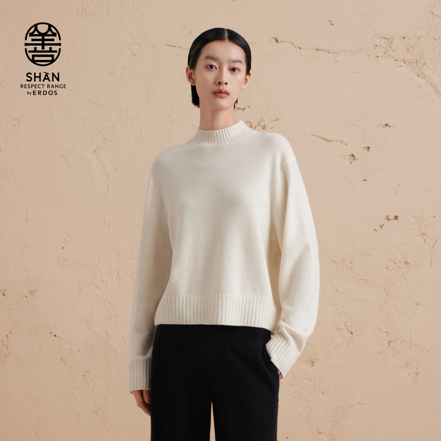 ERDOS半高领宽松羊绒衫