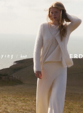 【ERDOS×swaying联名系列】一字领女士拉绒套衫