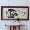 「铁易知」 实木边框1米2黄山迎客松合肥实体店 芜湖铁画 手工艺