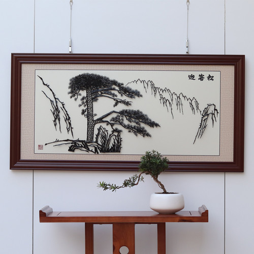 铁画芜湖实木边框黄山合肥