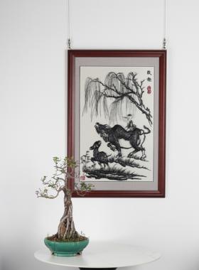 铁易知+牧牛图+传统中国风