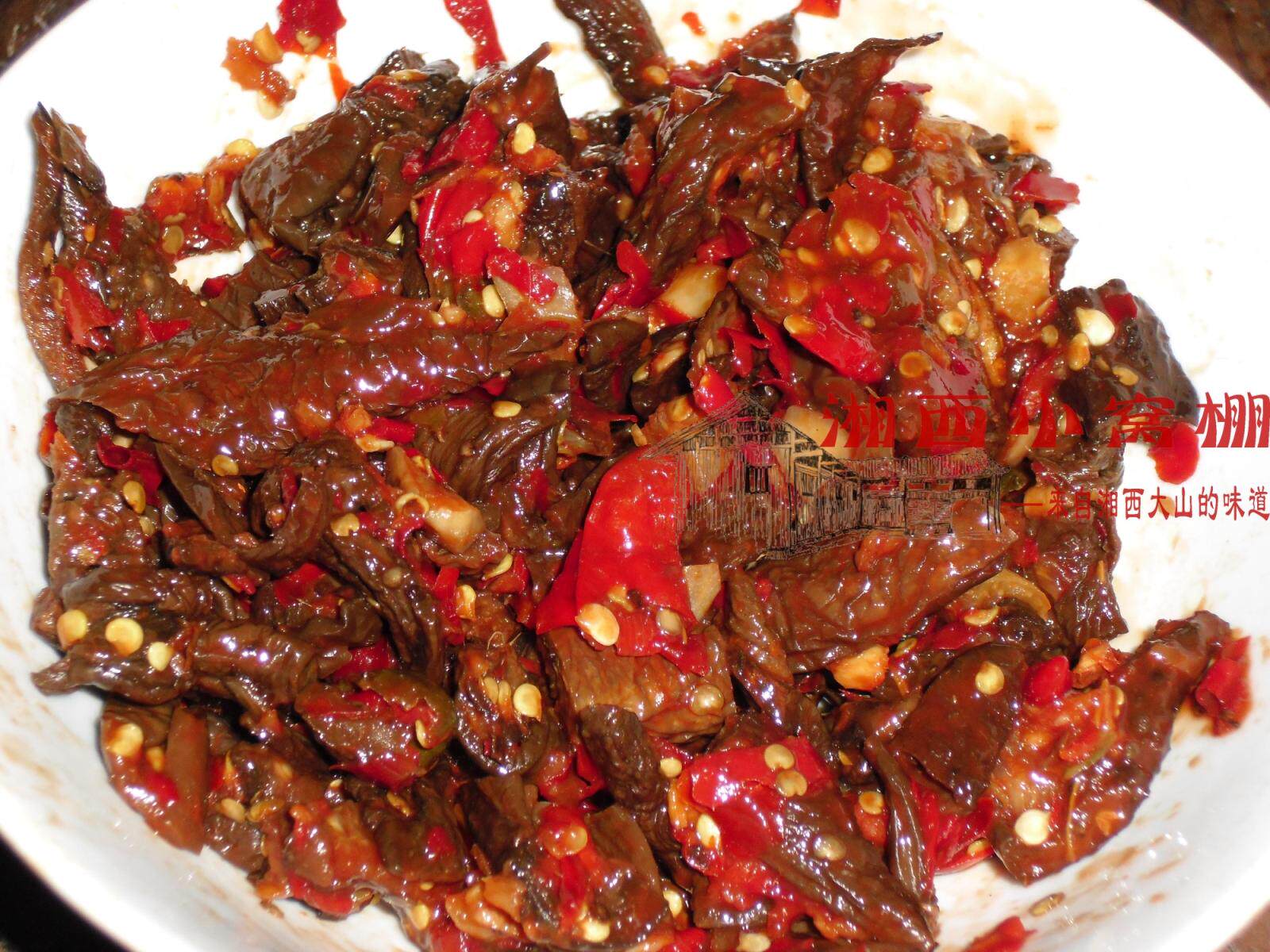 湖南湘西1500米雪峰山农家祖传自制酱腌油茄子坛子菜腌菜泡菜湘菜