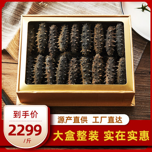 皇純 淡干刺參海參干貨500g整盒裝 X6系發后即食可禮盒 整盒裝