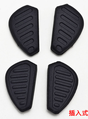 眼镜配件插入式鼻托叶更换运动太阳镜三角形卡套式墨镜黑色鼻翼垫