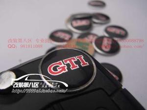 GTI标志 大众GTI钥匙标 GTI车标 车贴圆标 钥匙贴标 高尔夫钥匙标