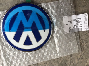 德国大众甲壳虫原装中网标 前标 老款甲壳虫VW标 蓝色复古标大标