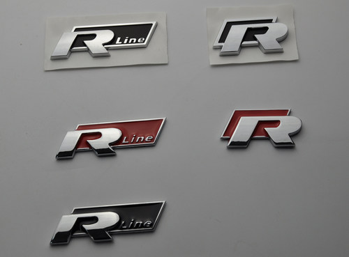 rline金属车标贴标工艺不锈钢