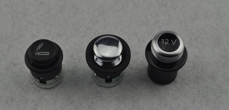 德国大众原装精品 镀铬12V点烟器堵头 辉腾 途锐 尚酷 CC EOS T5