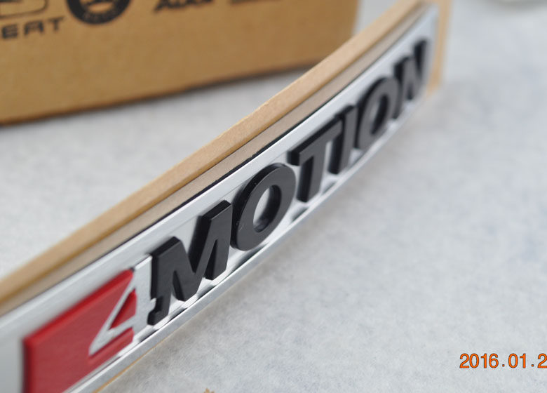 德国大众原装 新款3D四驱标 蔚揽B8 19款CC 途观L 四驱标 后备箱