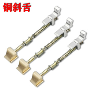 锁舌老式外装门锁防盗门锁配件大全锁舌头铁门锁大门锁保险铜斜舌