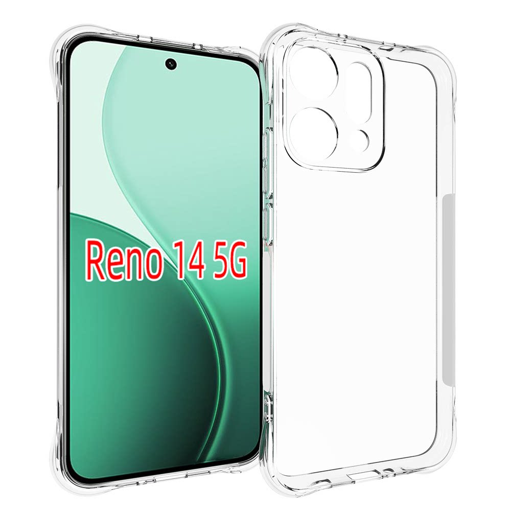 适用 OPPO Reno14 5G PLA110透明防摔CPH2737手机套 Reno14F 14FS 5G CPH2743 保护壳 手机壳 保护套 钢化膜