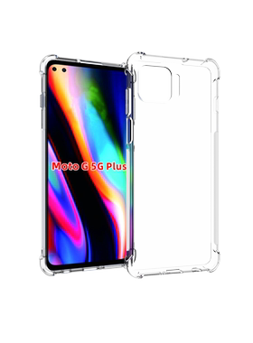 适用 摩托罗拉Moto G 5G Plus 透明防摔 联想 G 5G+手机壳 XT2075/1/2/3保护套 手机套 保护壳软壳TPU 钢化膜
