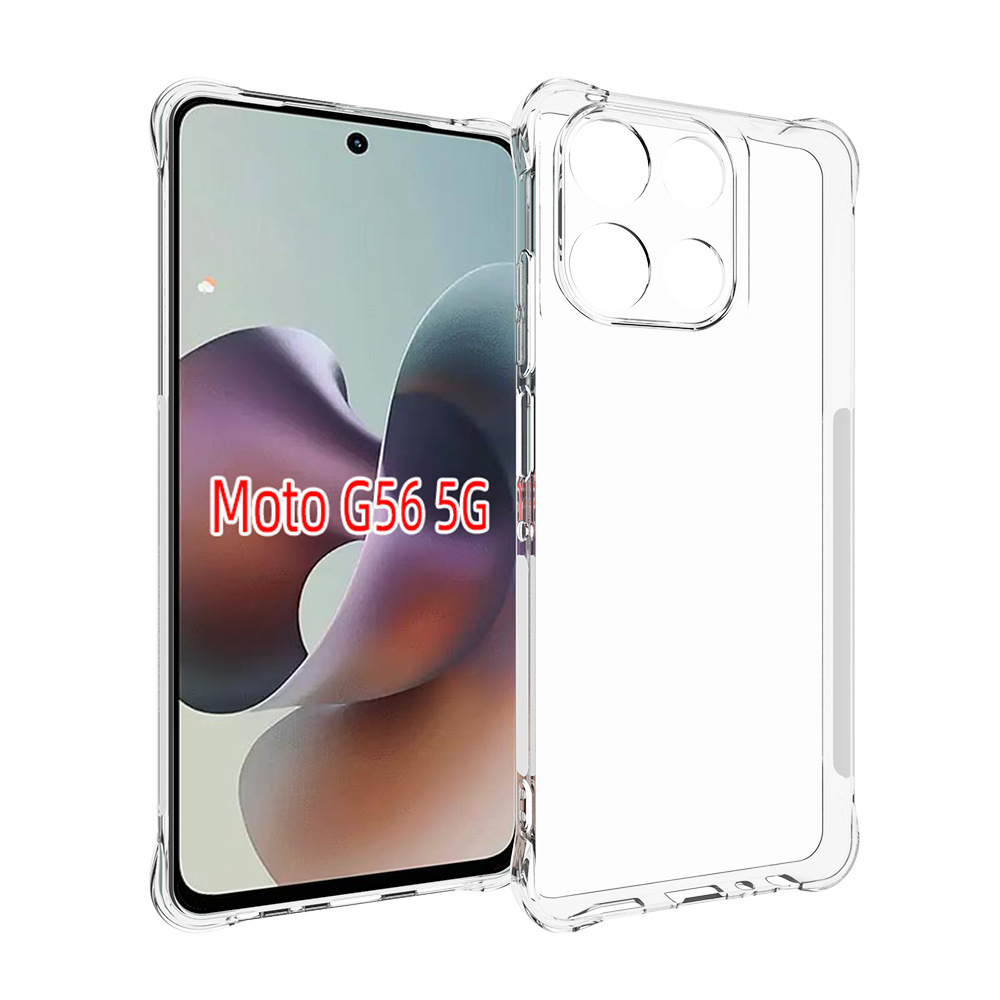 适用 摩托罗拉Moto G66j 日版 透明软壳 G66y 5G 手机壳 Moto G56 5G XT2529-1-3 透明防摔   保护套 钢化膜