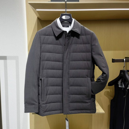 商务翻领高端白鹅绒羽绒服