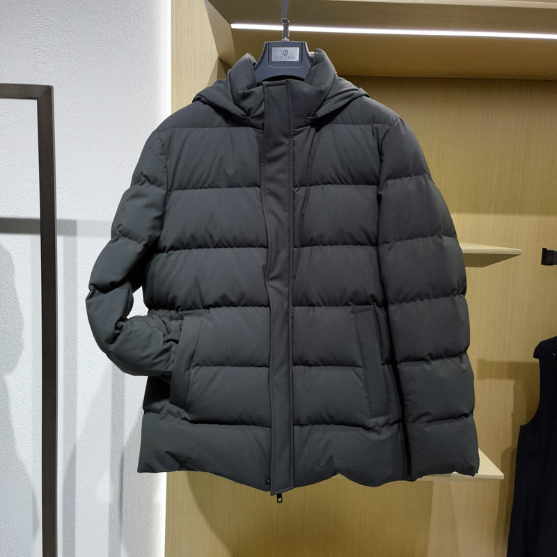 高充绒可卸连帽高端白鸭绒羽绒服男士秋冬季新款轻盈保暖外套方仕