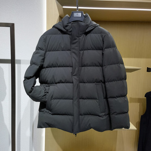 轻盈保暖外套方仕 新款 高充绒可卸连帽高端白鸭绒羽绒服男士 秋冬季