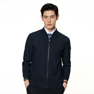 2025新款商务男款夹克棒球服外套男春季休闲舒适帅气时尚赫祖丁