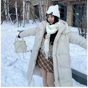 大眼自制LARGE EYE150小个子大被子羽绒服加厚宽松新国标90白鸭绒