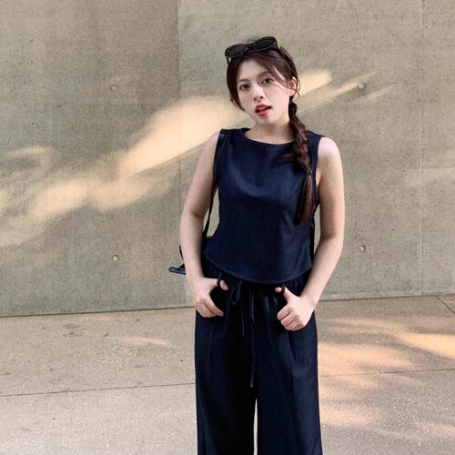 大眼自制LARGE EYE 垂感拉满 复古原色牛仔套装 夏季新款套装