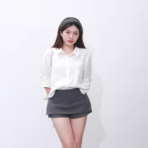 大眼LARGE EYE  小个子西装低腰裤a字假两件包臀裙百搭瑜伽裤