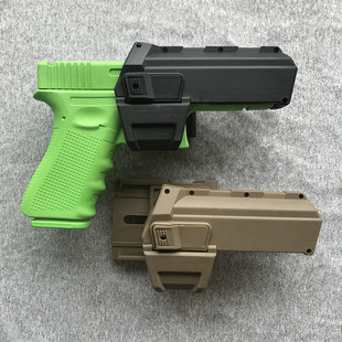 腰部1911快拔枪套P1下挂强光灯可用P1格洛克G17 G18C战术N1快拔套
