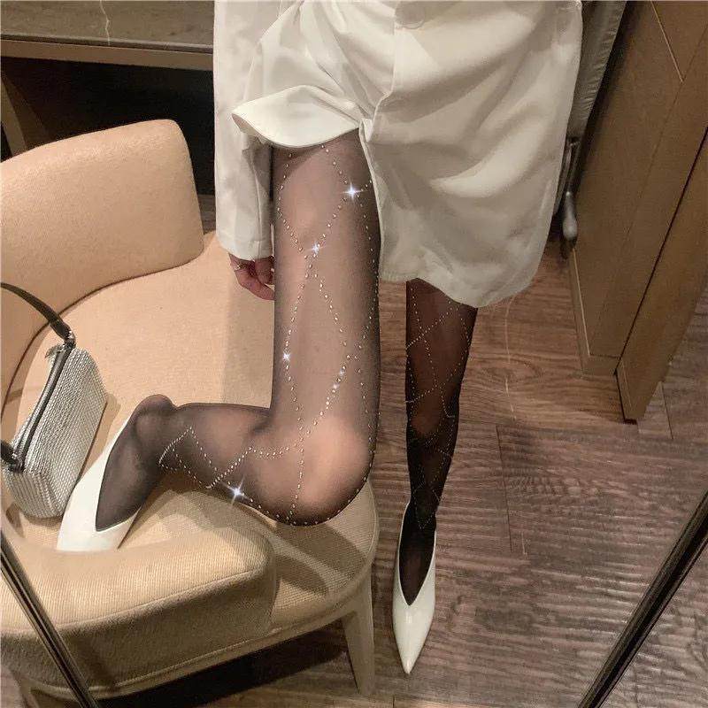 春夏新款烫钻镶钻美腿袜长袜外穿丝袜连裤袜女士百搭春季韩版打底,女士内衣/男士内衣/家居服,连裤袜/打底袜,淘宝优惠券,粉丝福利购,淘宝优惠卷