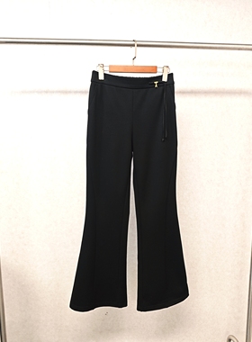 大牌h专柜&冬款福利 百搭国风款后腰松紧微喇裤 12238