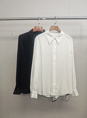 大牌h专柜＆25春款福利 精致钉珠款长袖衬衫（可换码）12602