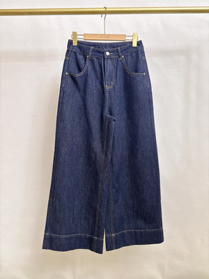 觅L&专柜25秋款 棉+天丝 阔腿直筒牛仔裤 B101
