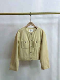 S系列&专柜25春款福利 时尚简约短款皮外套(可换码)